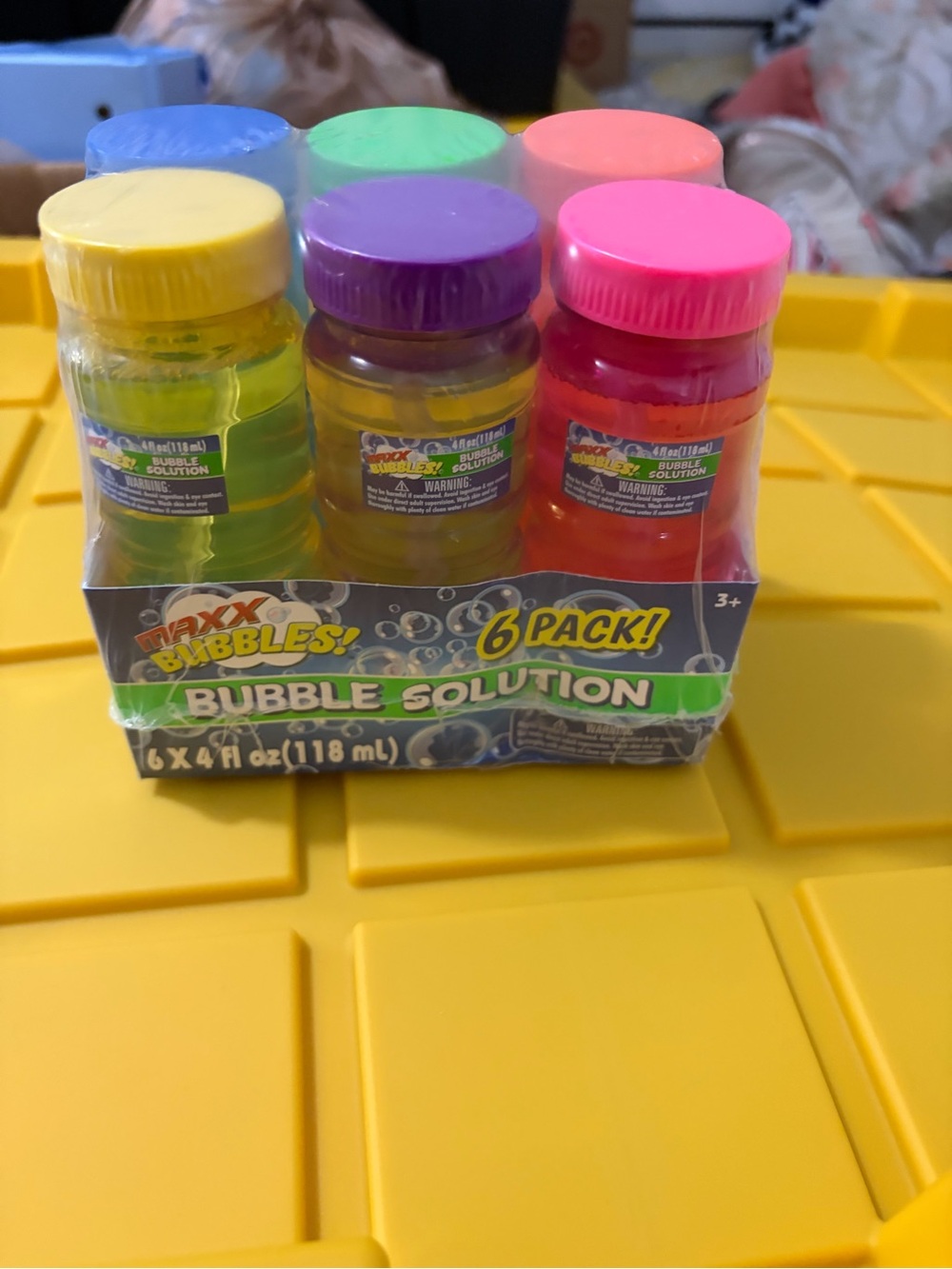 Multi-Color Bubble Solution 6-Pack for Kids